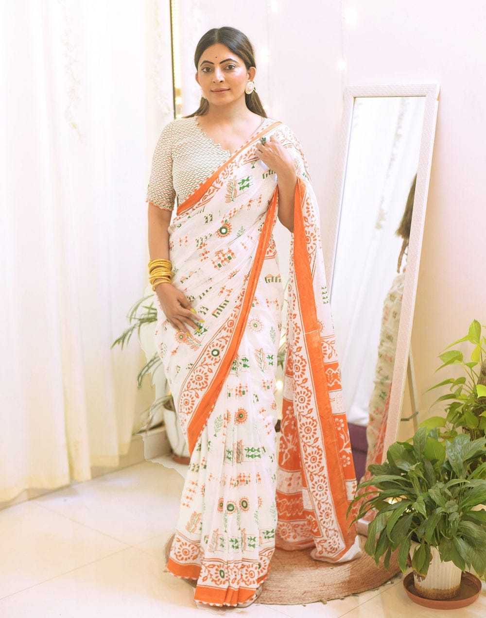 Printed Saree