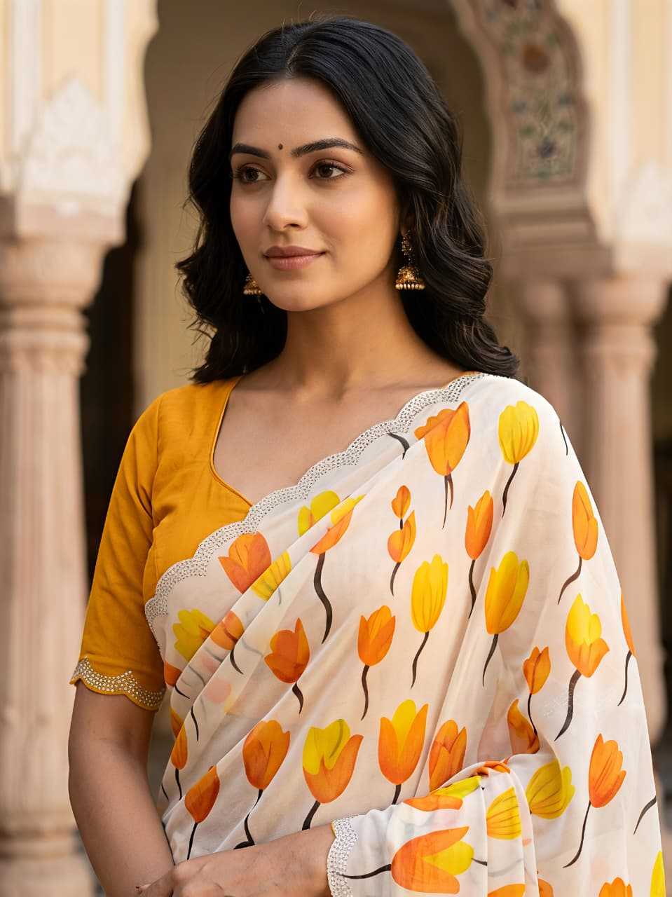 Printed Saree