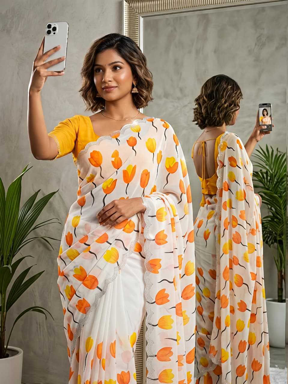Printed Saree