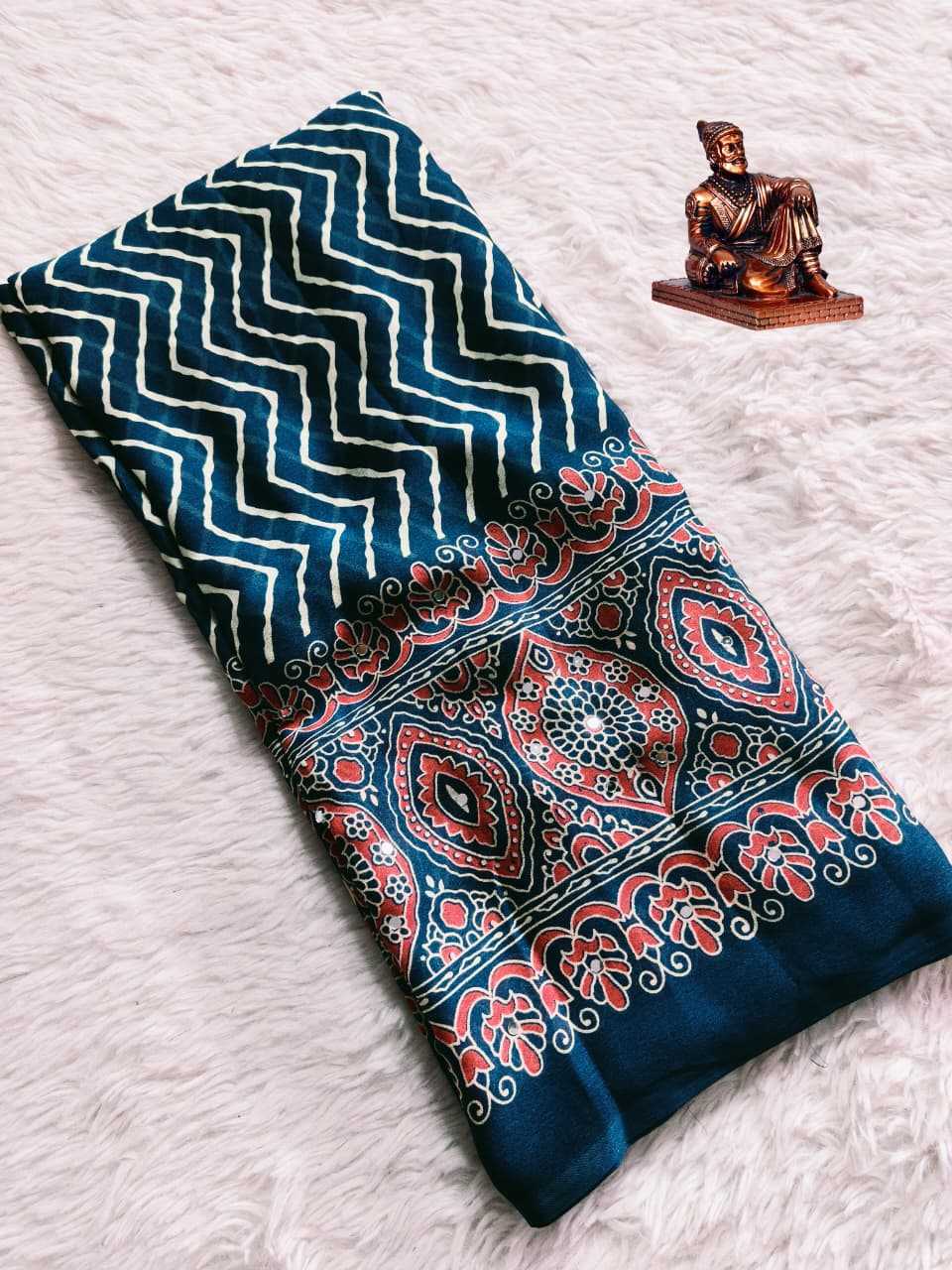 Satin Leheriya Saree