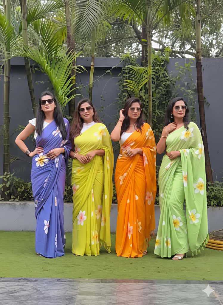 Linen Designer Saree