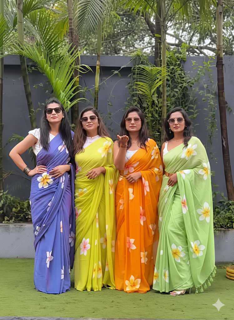 Linen Party Wear Saree