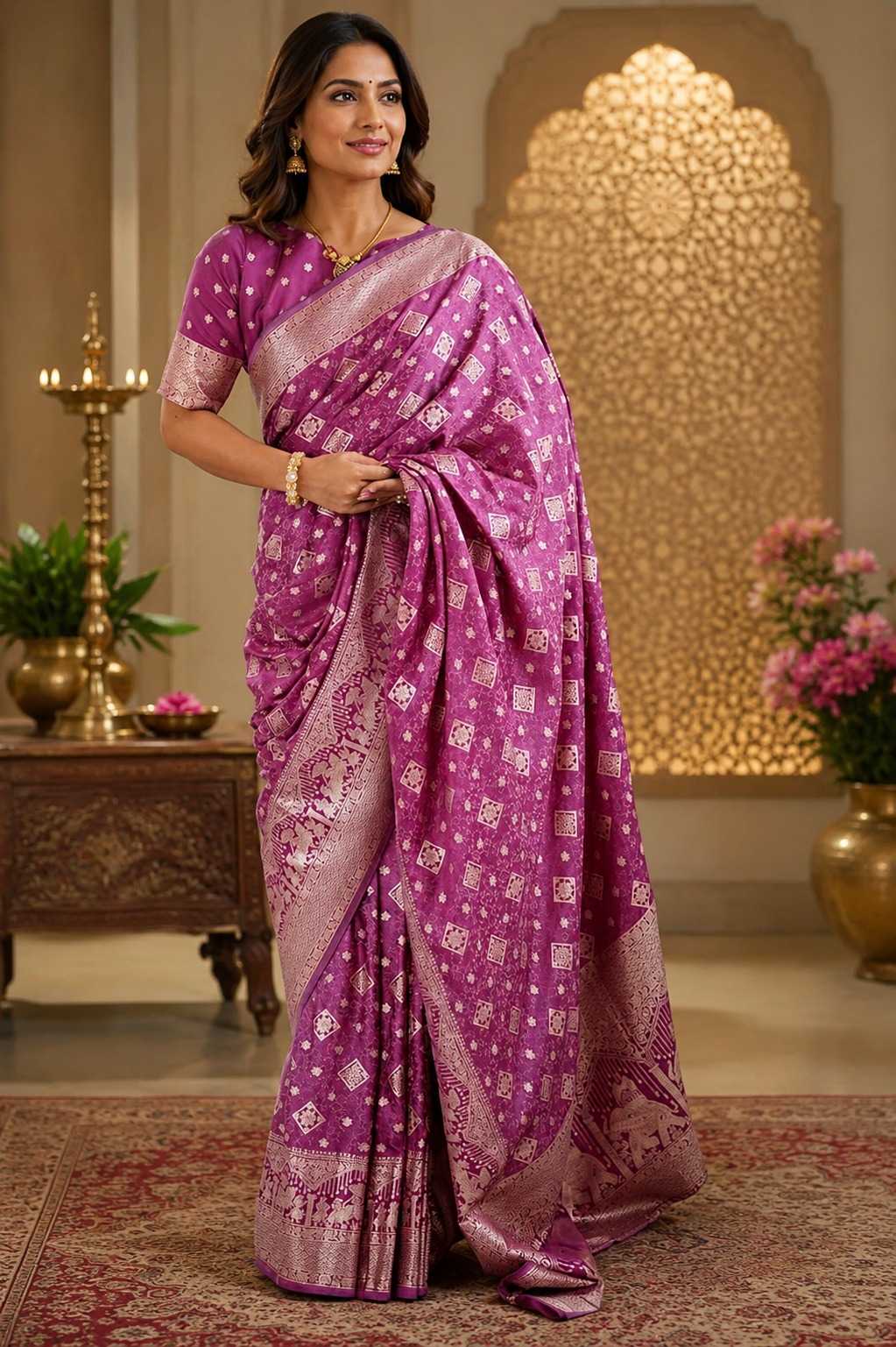 Silk Party Wear Saree