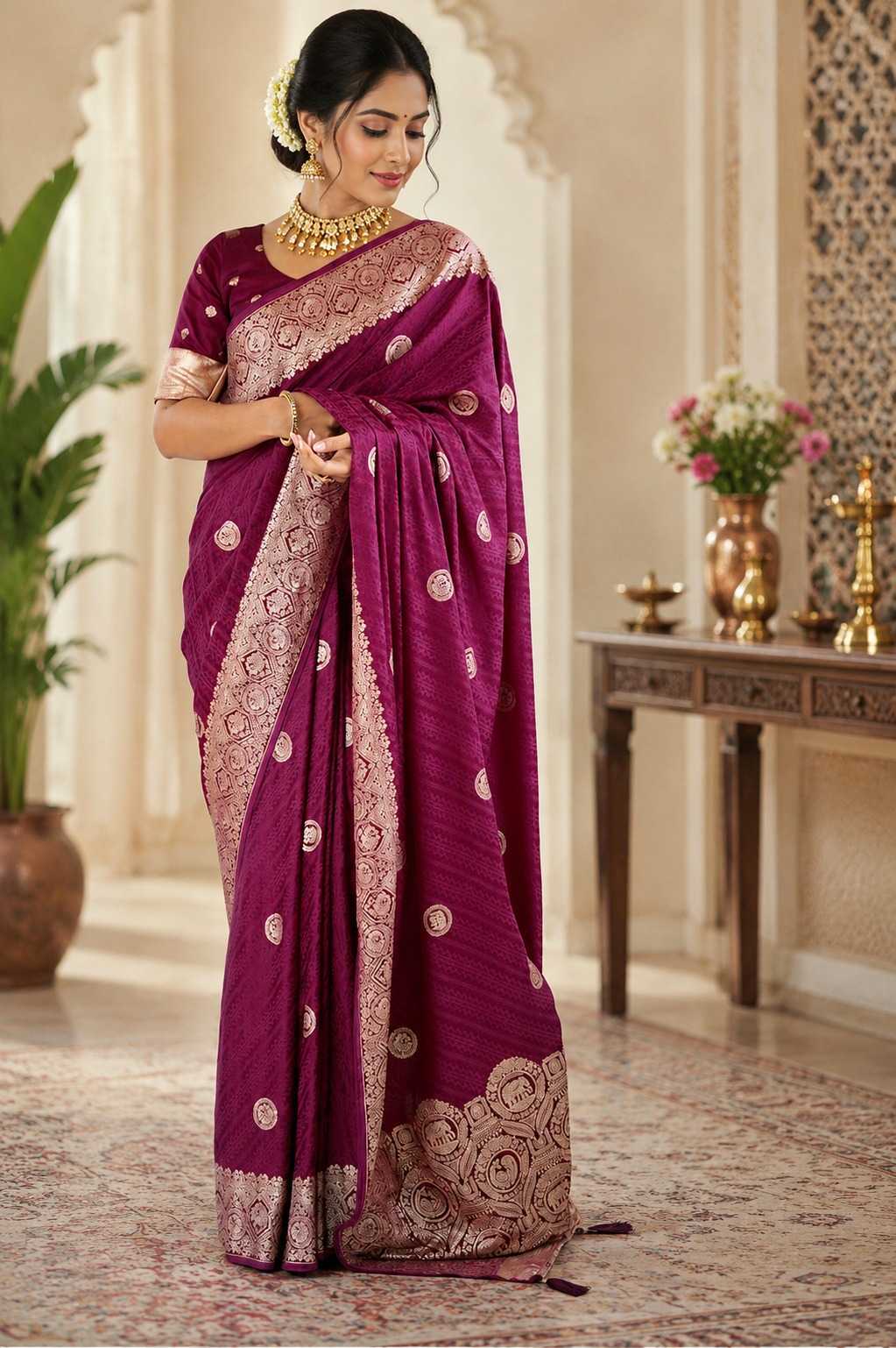 Silk Party Wear Saree