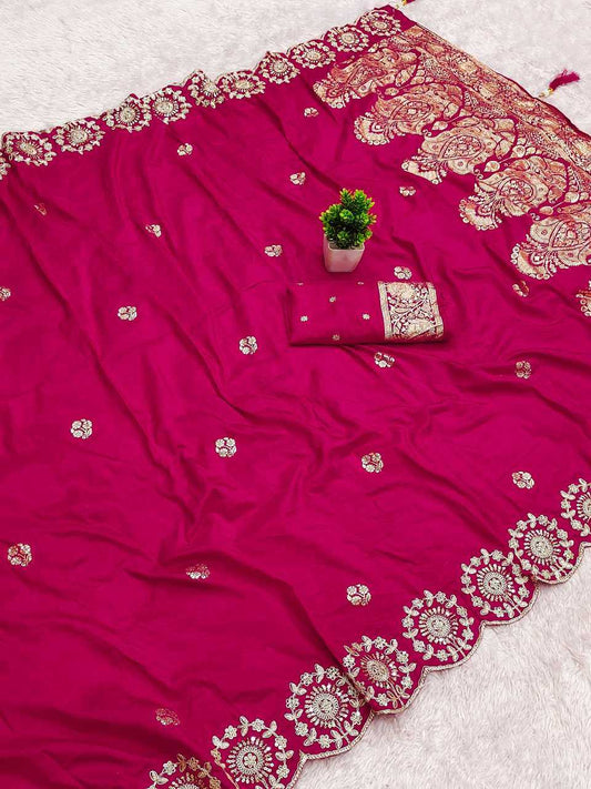 Satin Crape Saree