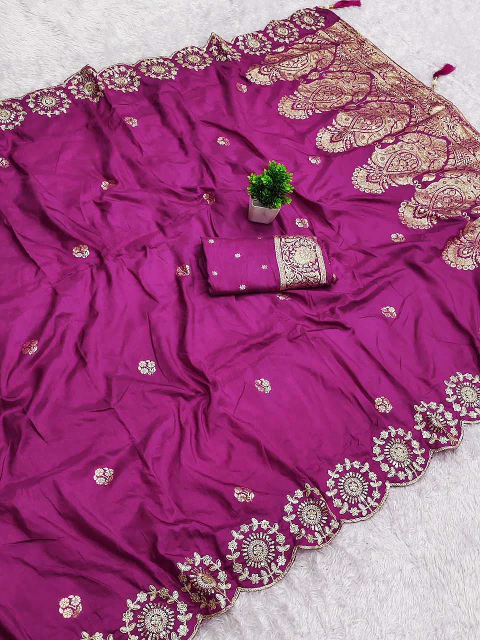 Satin Crape Saree