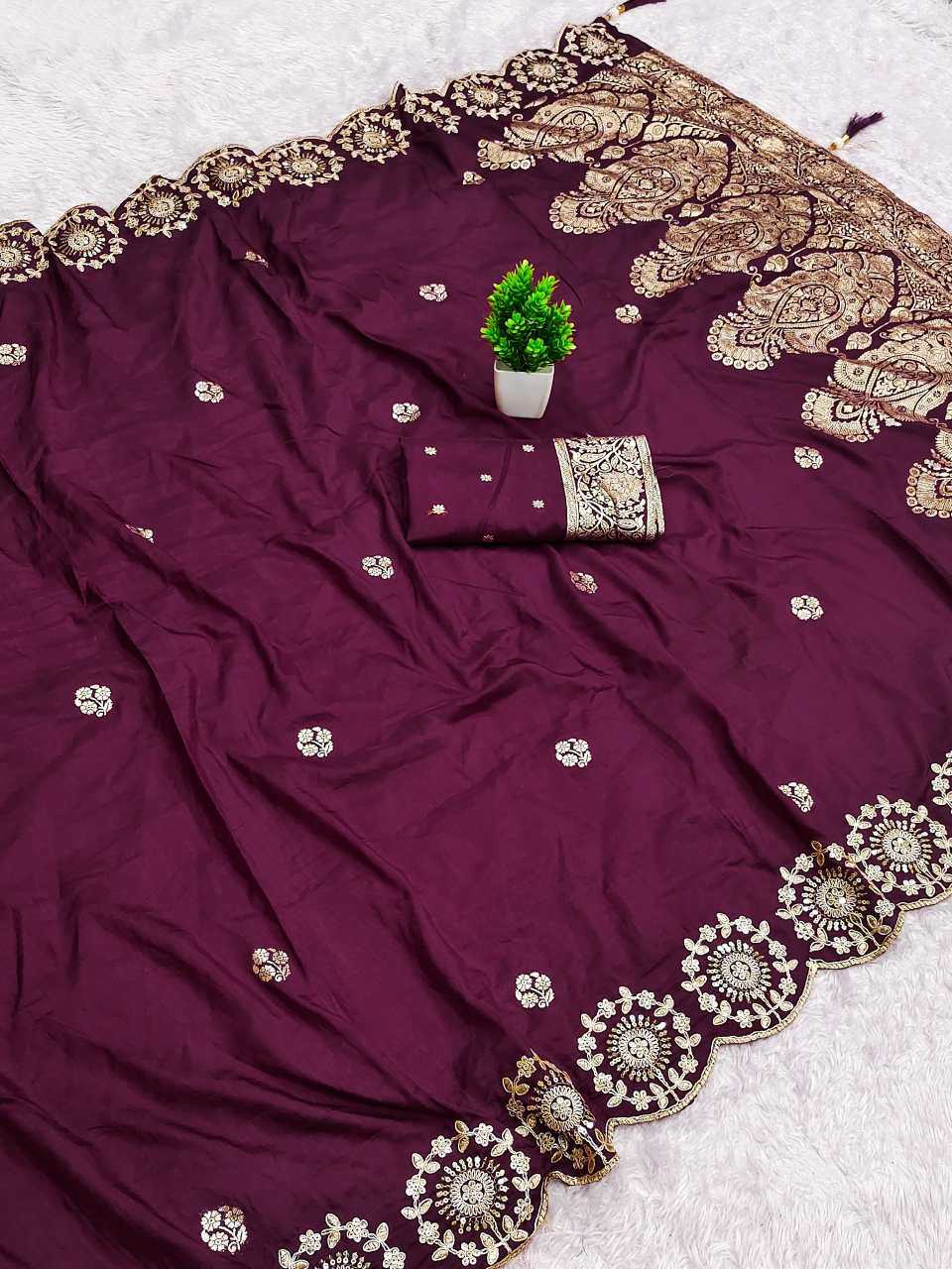Satin Crape Saree