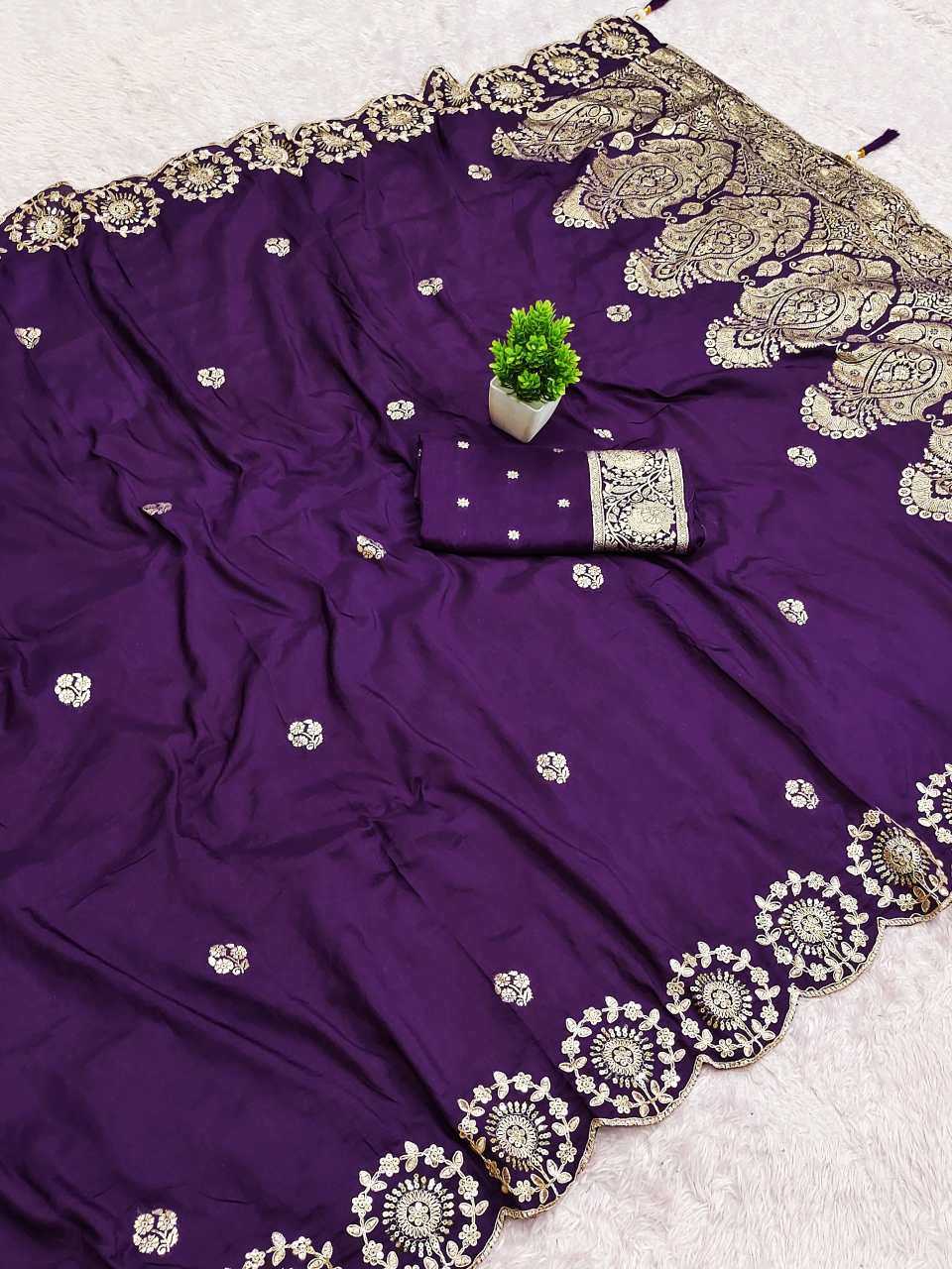 Satin Crape Saree