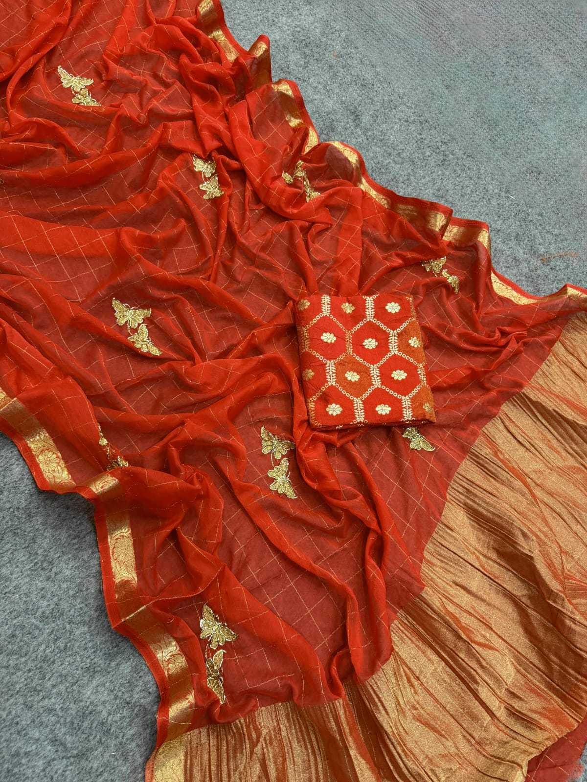 Aakankini Pure Viscos Designer Saree
