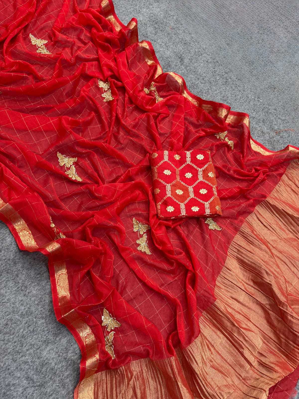 Aakankini Pure Viscos Designer Saree