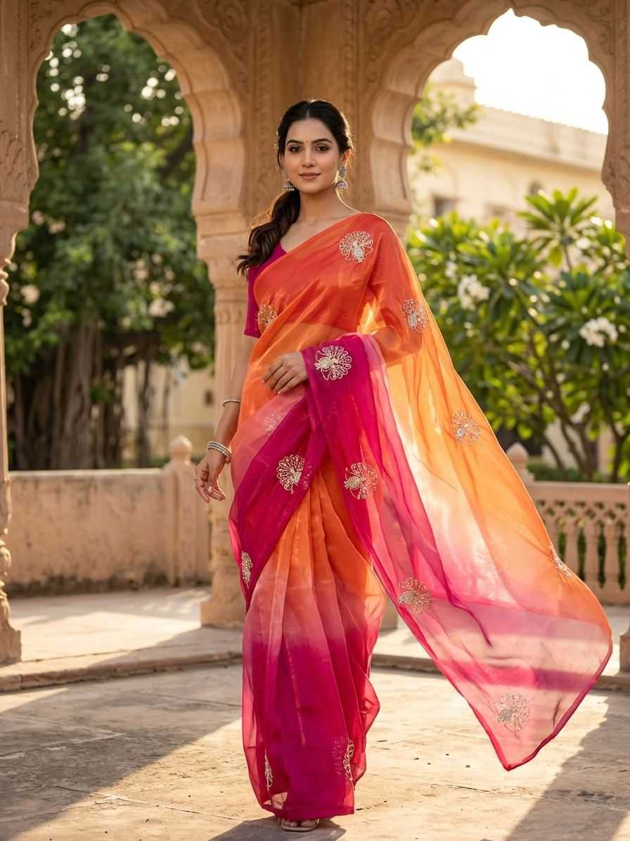 Space Silk Soft Saree