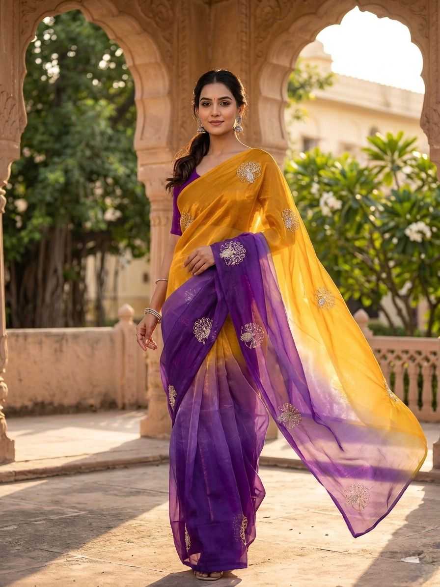 Space Silk Soft Saree