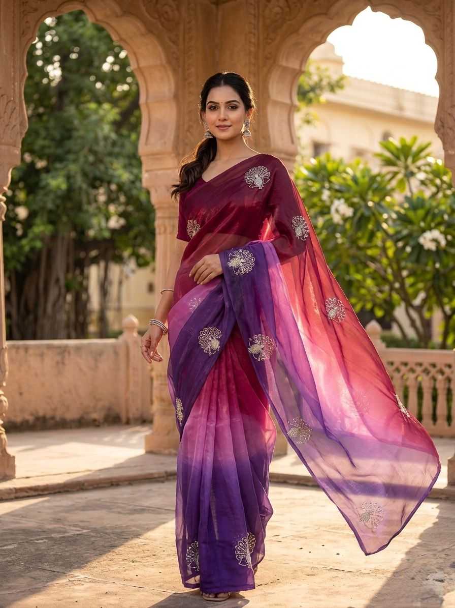 Space Silk Soft Saree
