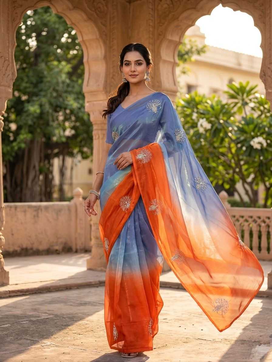 Space Silk Soft Saree