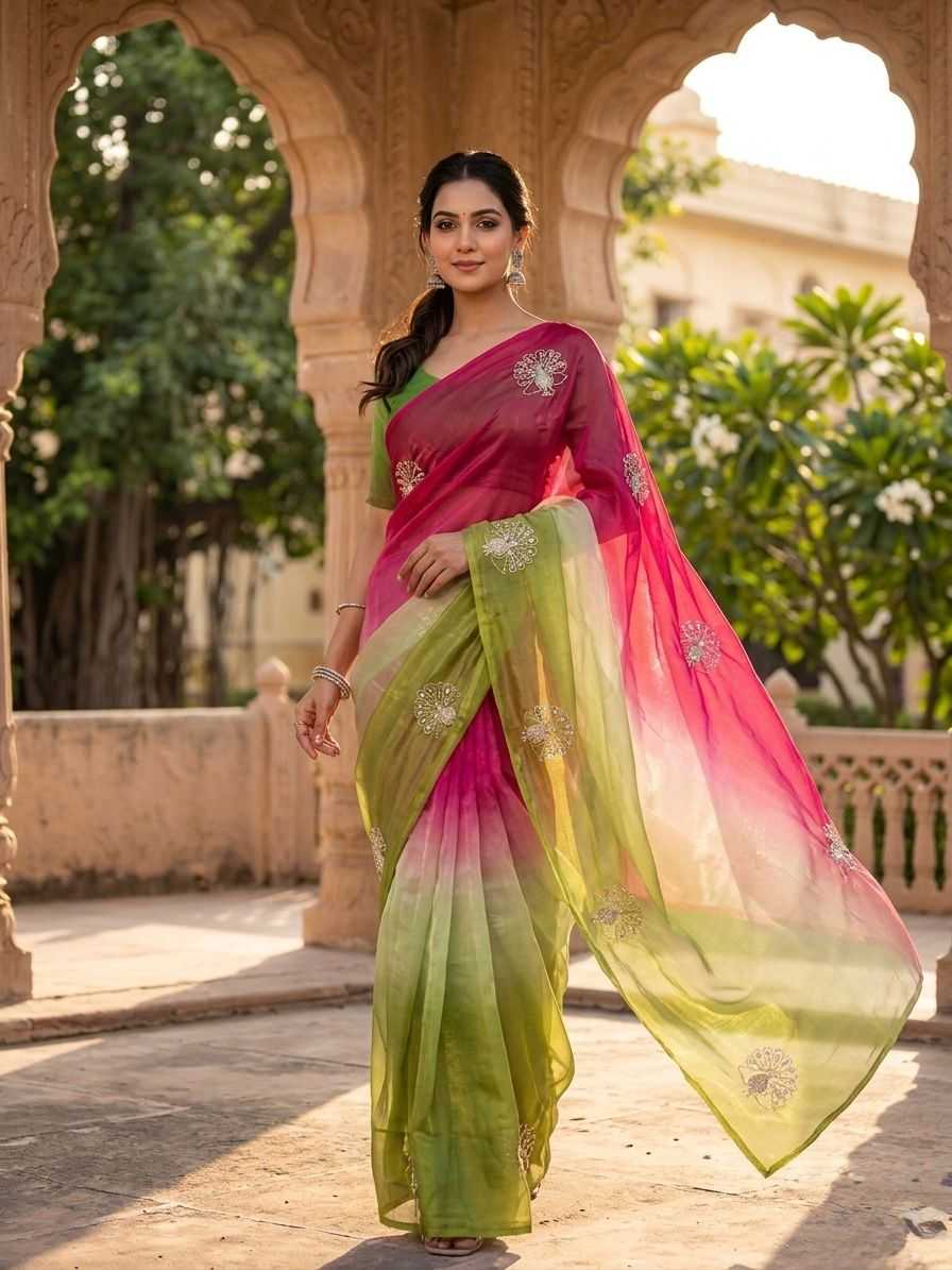 Space Silk Soft Saree