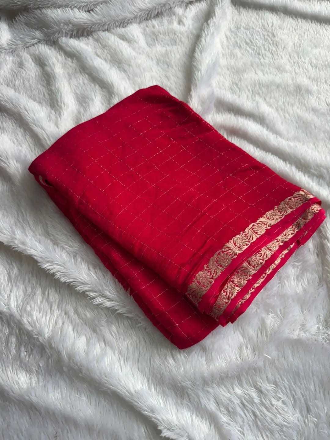 Ahilyani Chinon Designer Saree