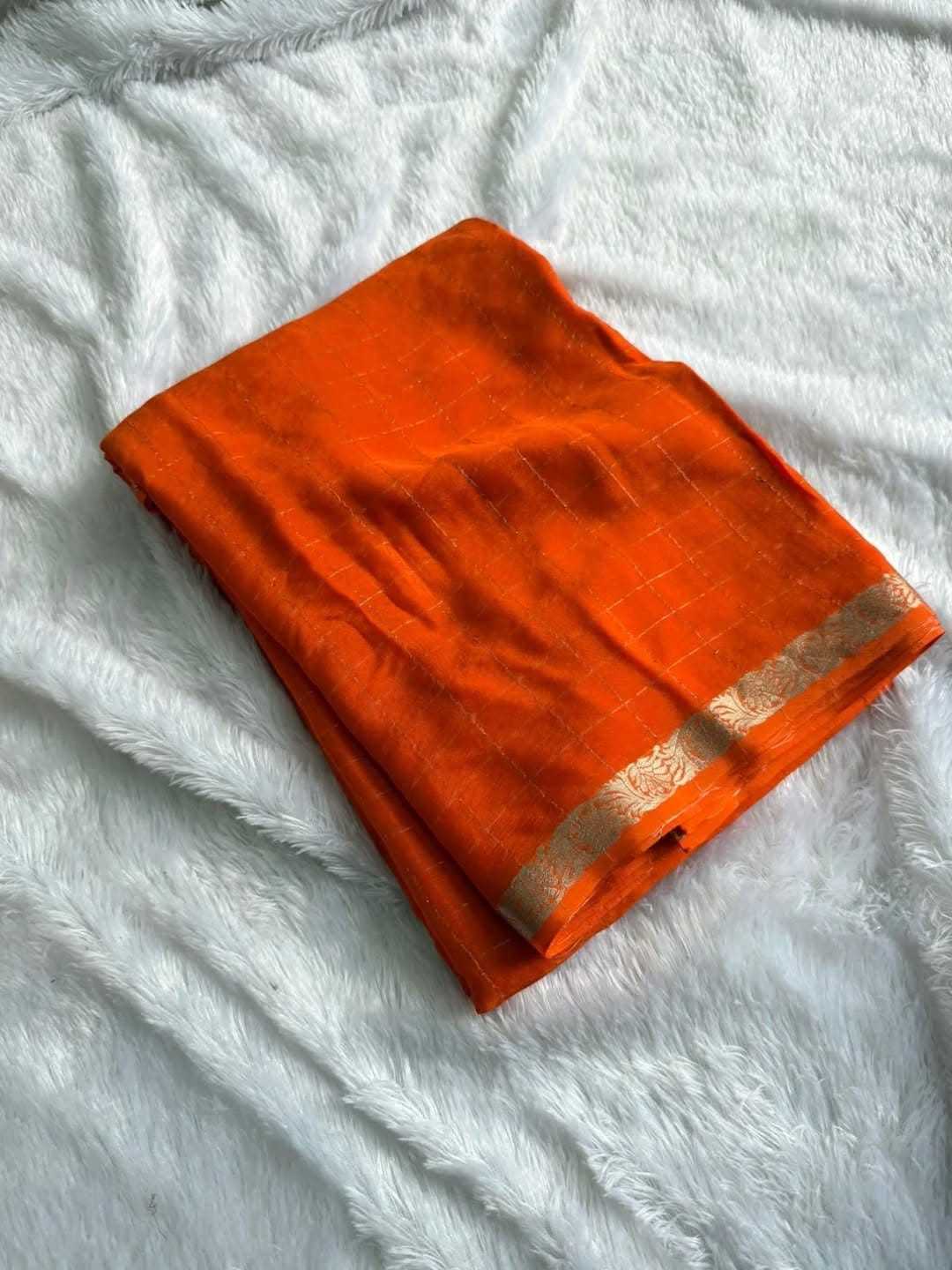 Ahilyani Chinon Designer Saree
