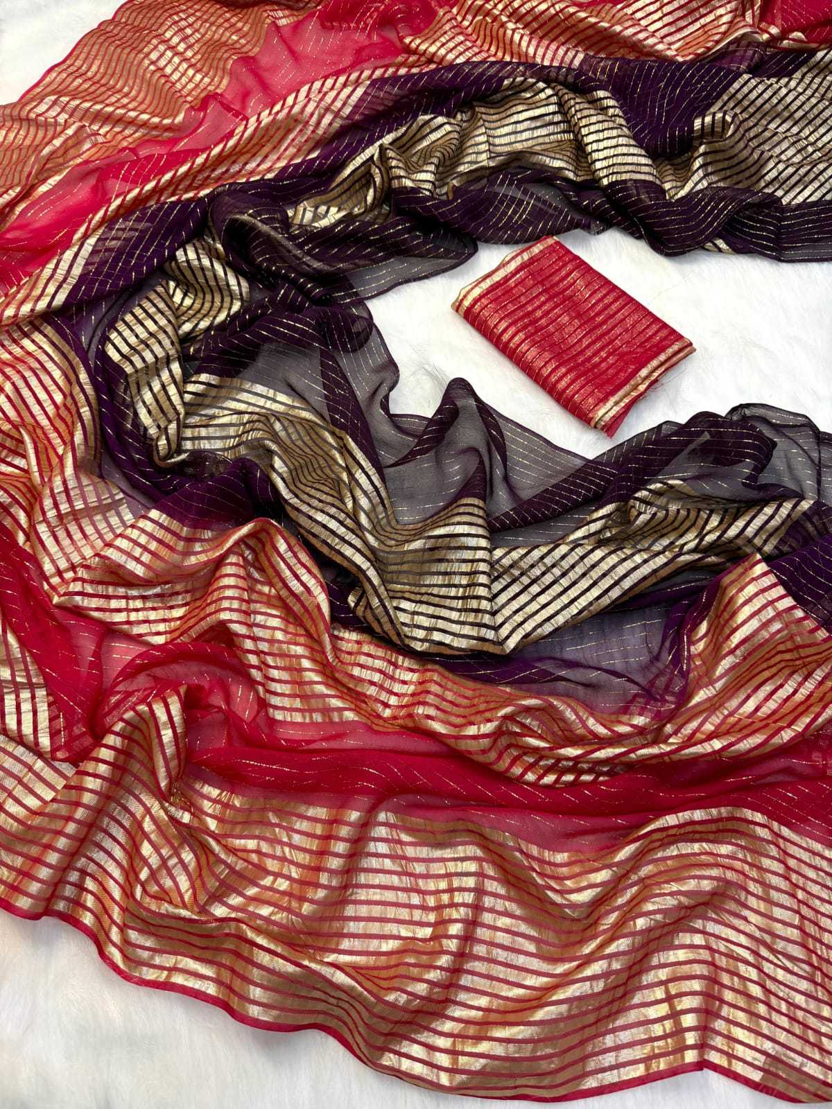 Viscose Georgette Saree