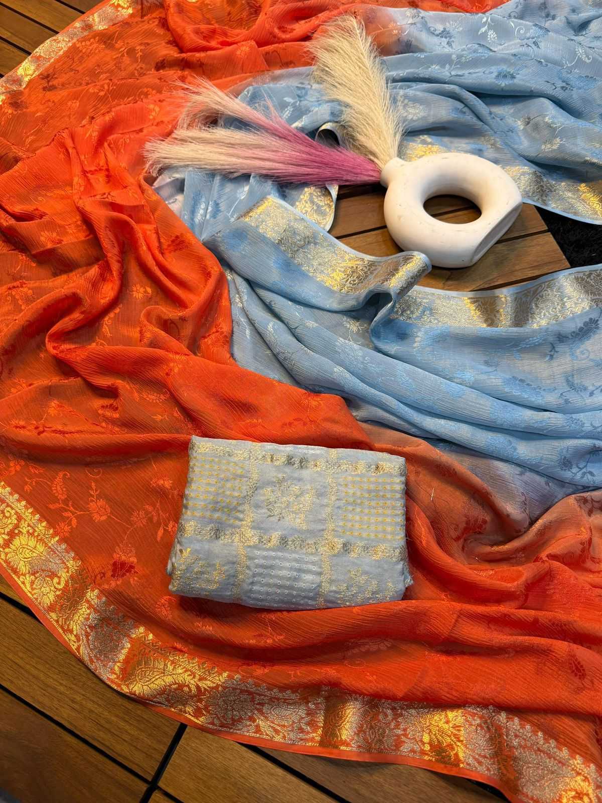 Pure Viscos Designer Saree