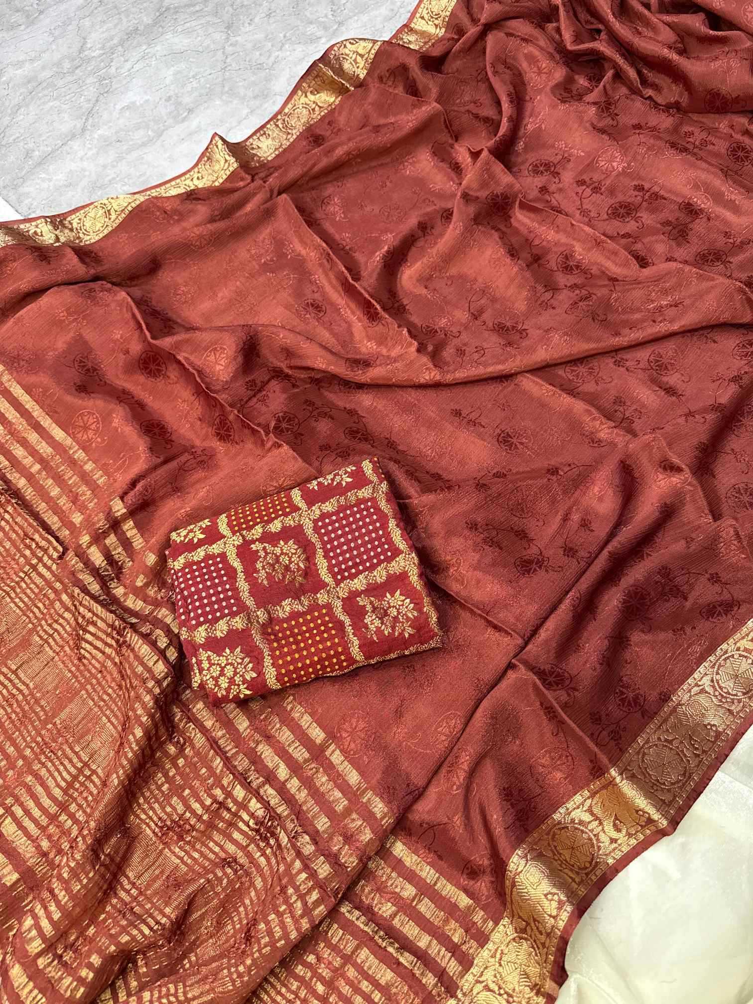 Viscose Zari Border Saree
