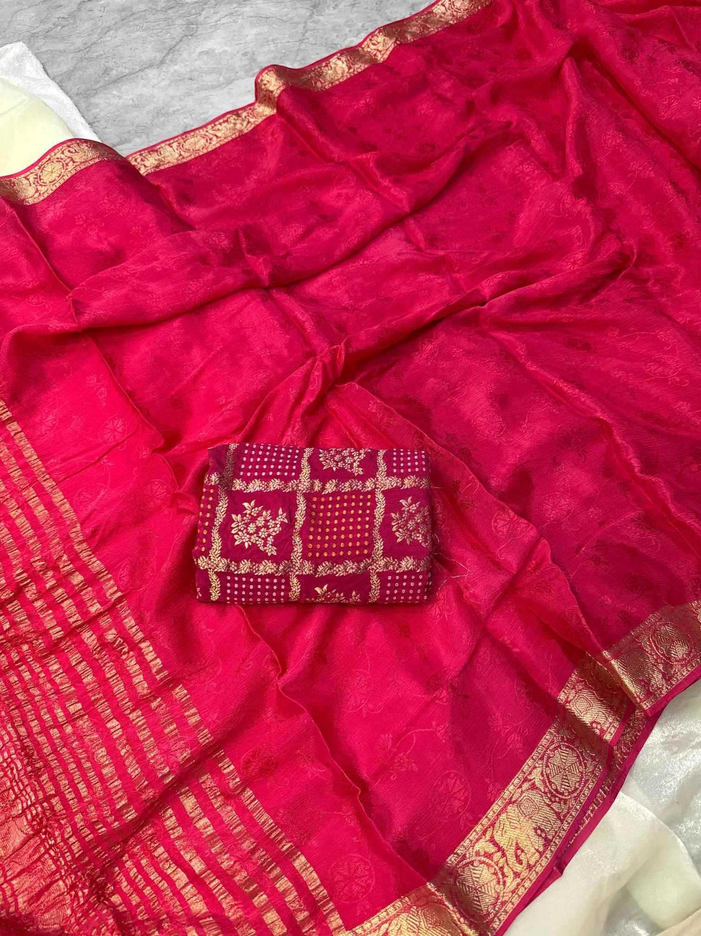 Viscose Zari Border Saree