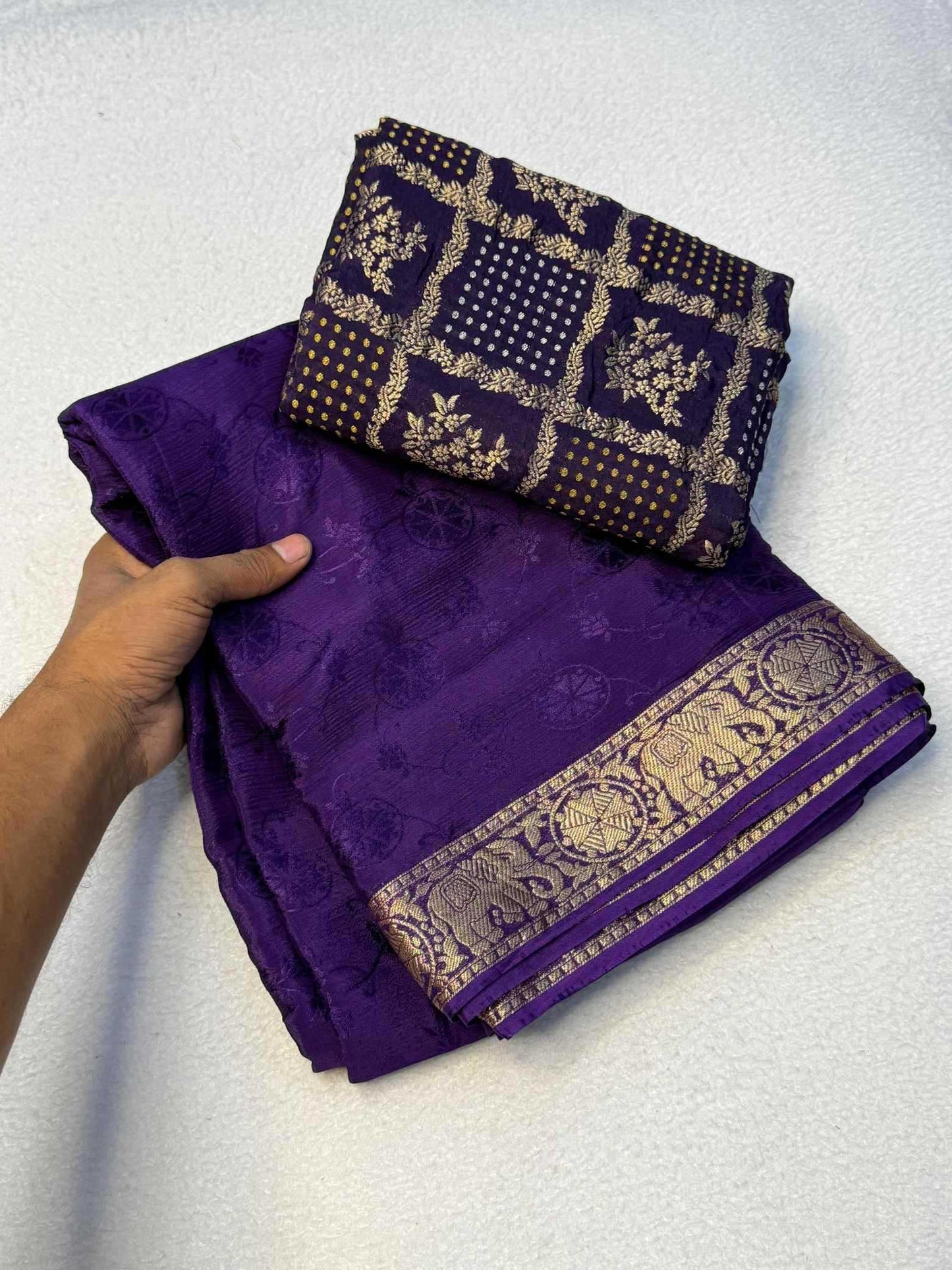 Viscose Zari Border Saree