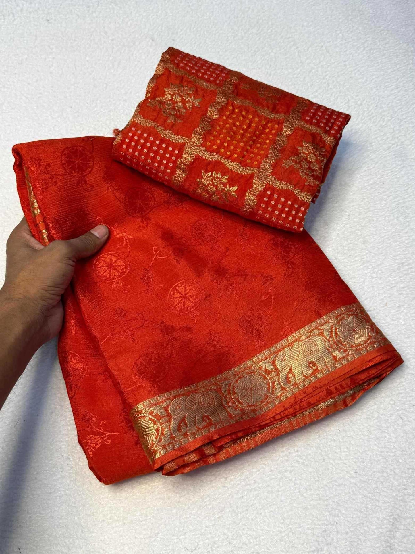Viscose Zari Border Saree