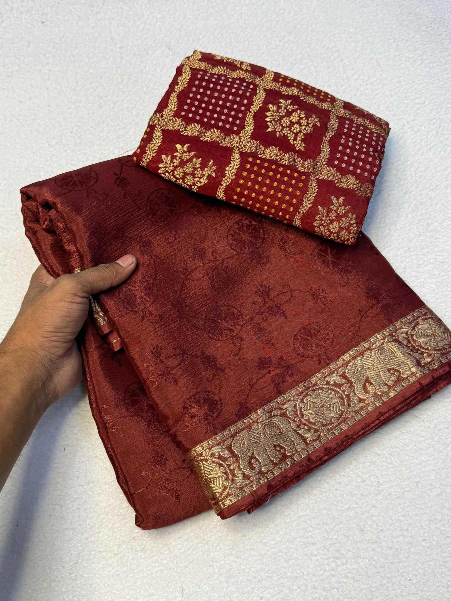 Viscose Zari Border Saree