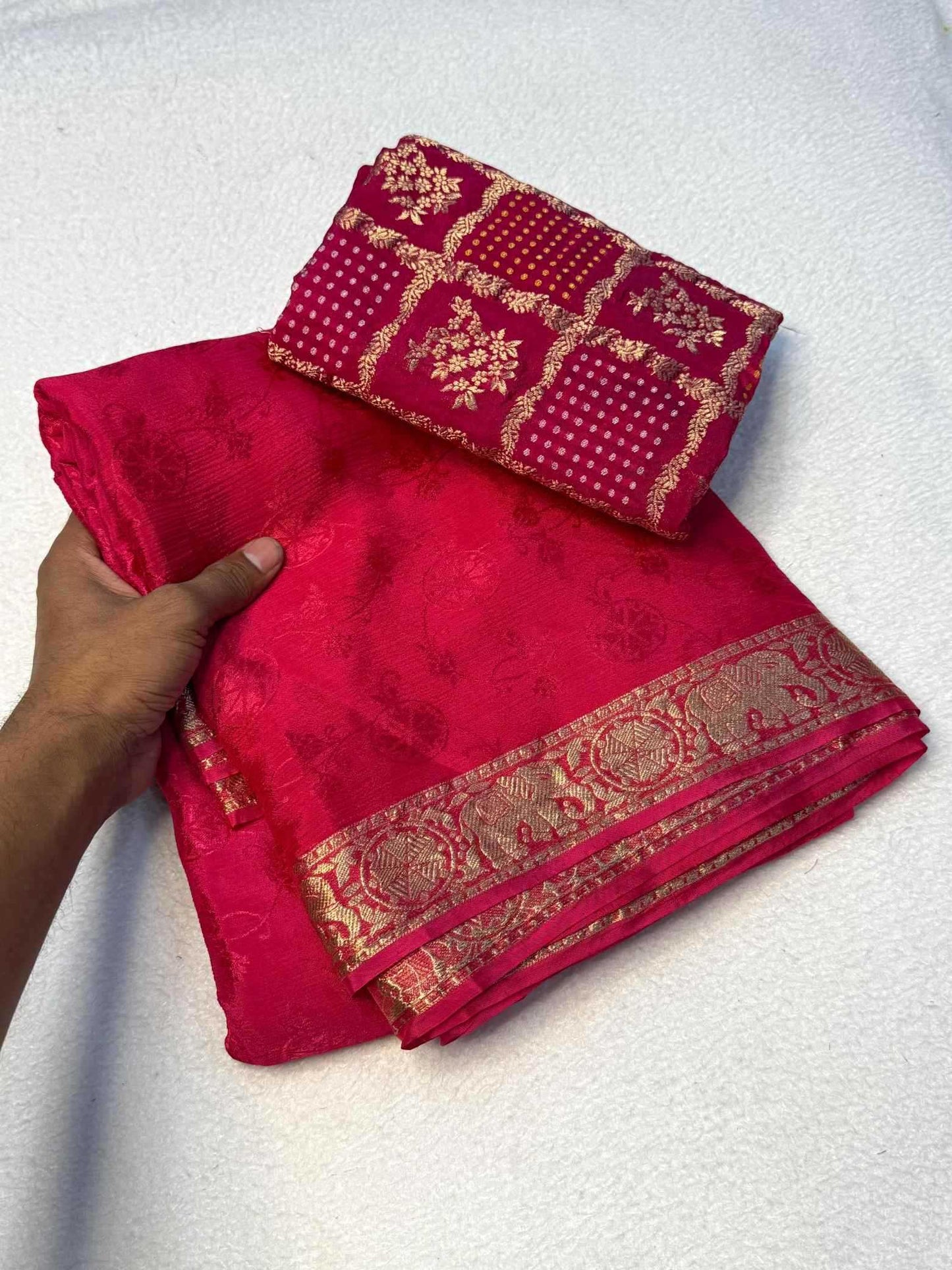 Viscose Zari Border Saree