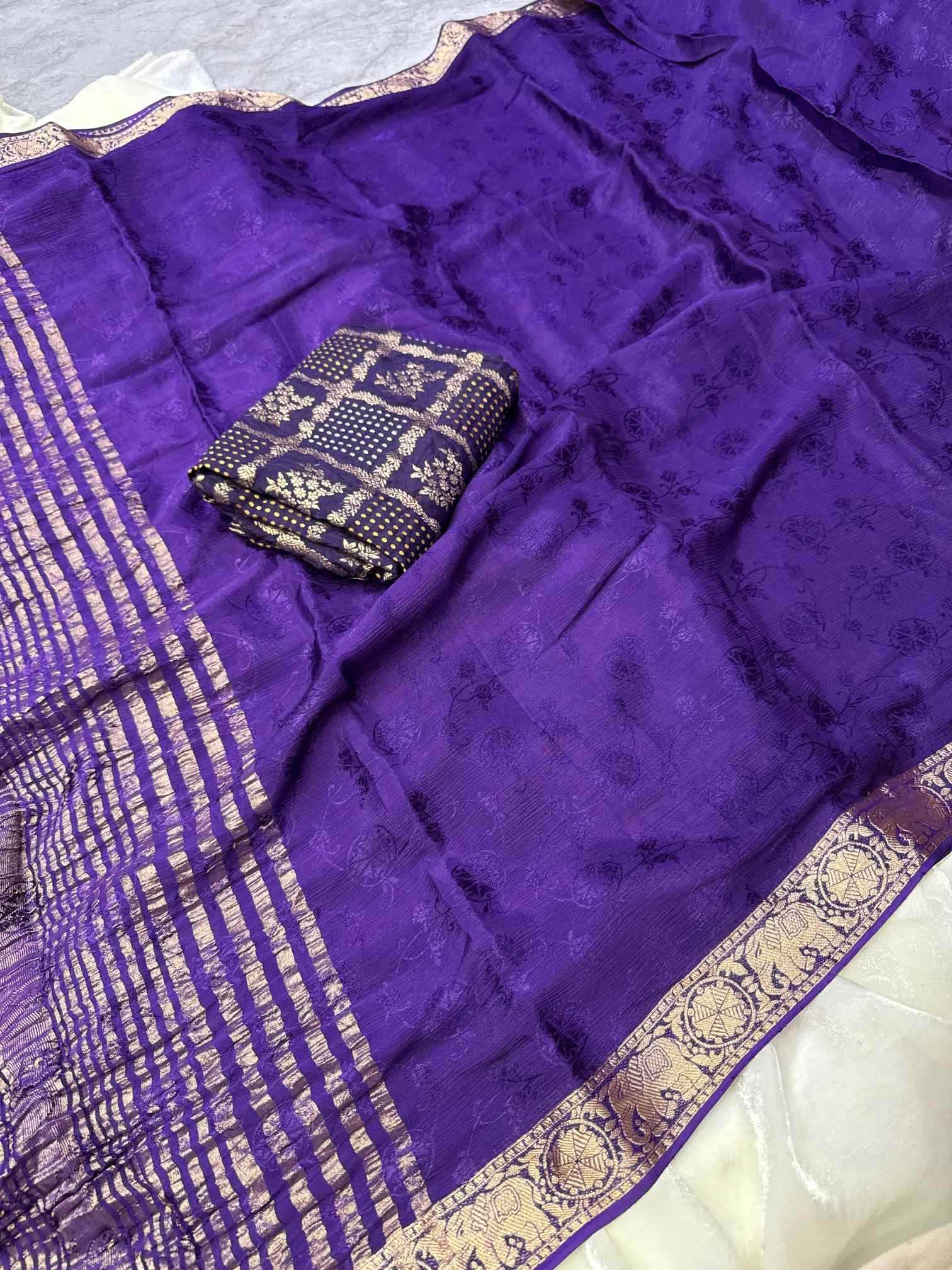 Viscose Zari Border Saree