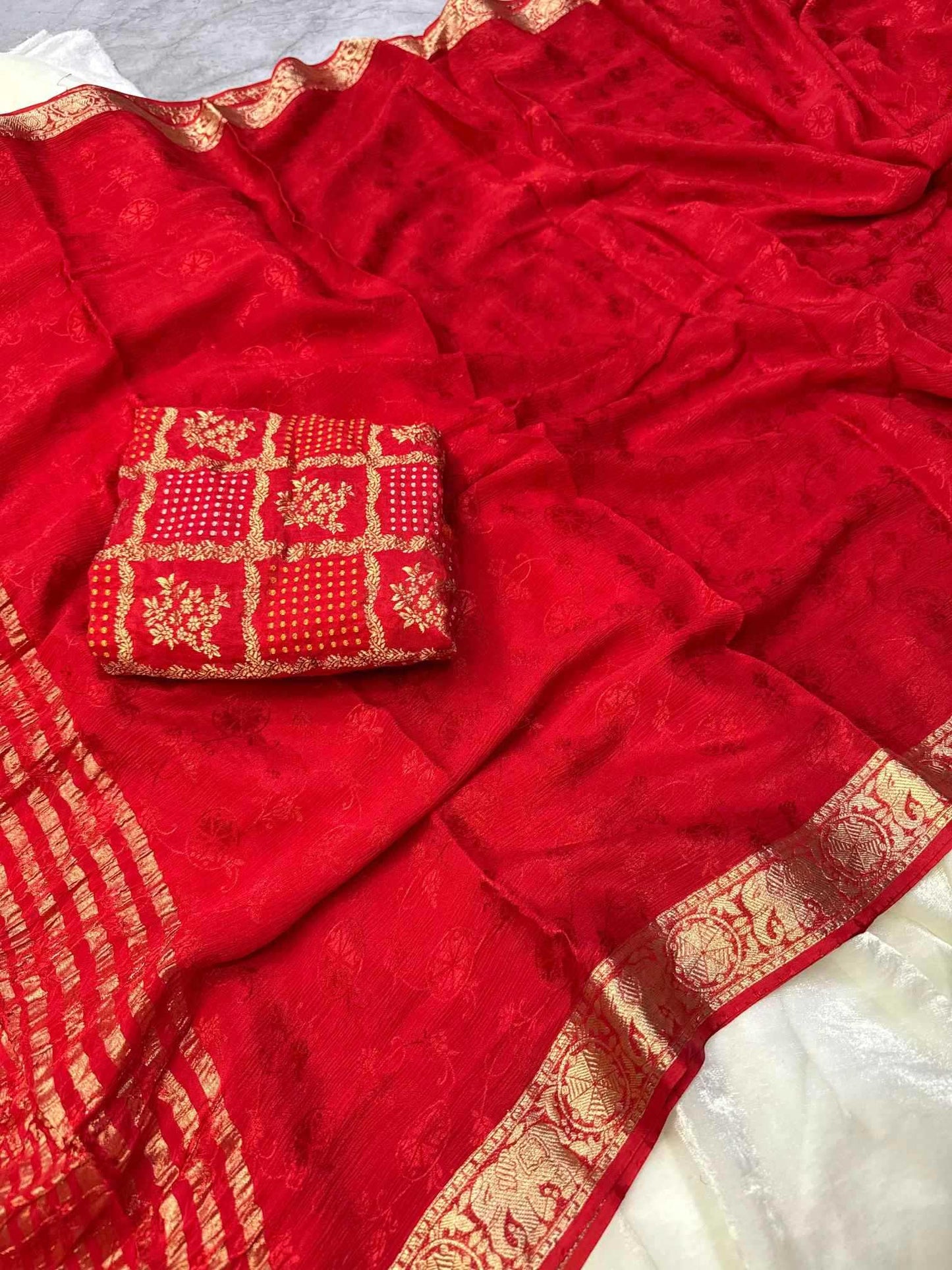 Viscose Zari Border Saree