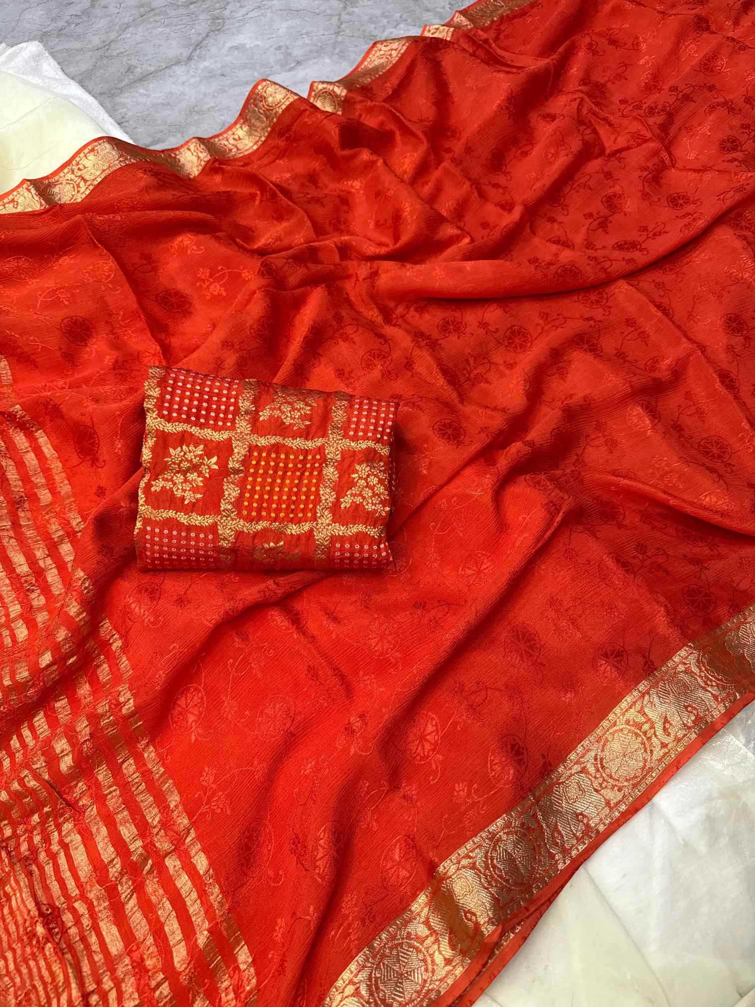 Viscose Zari Border Saree