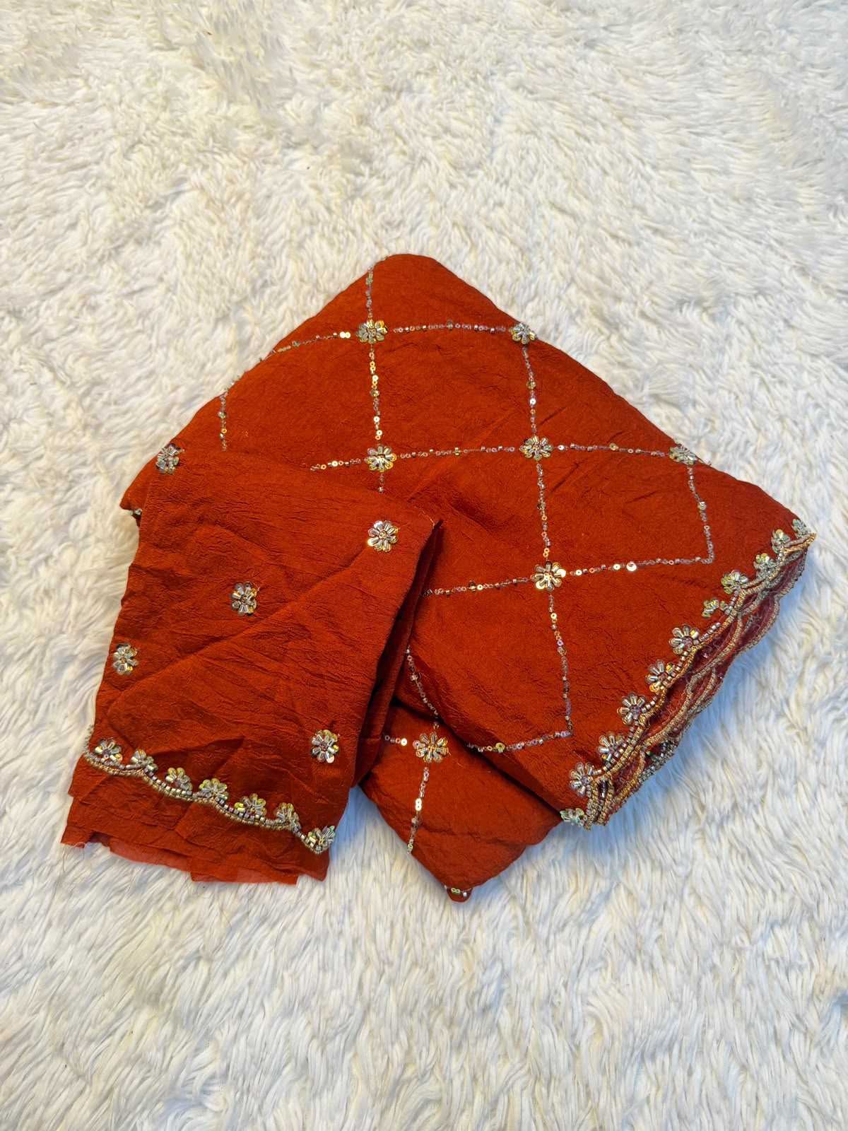 Ate Crush Silk Designer Saree