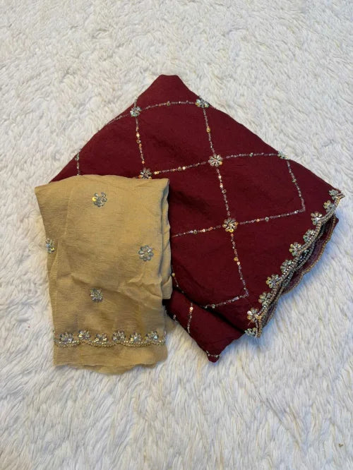 Ate Crush Silk Designer Saree