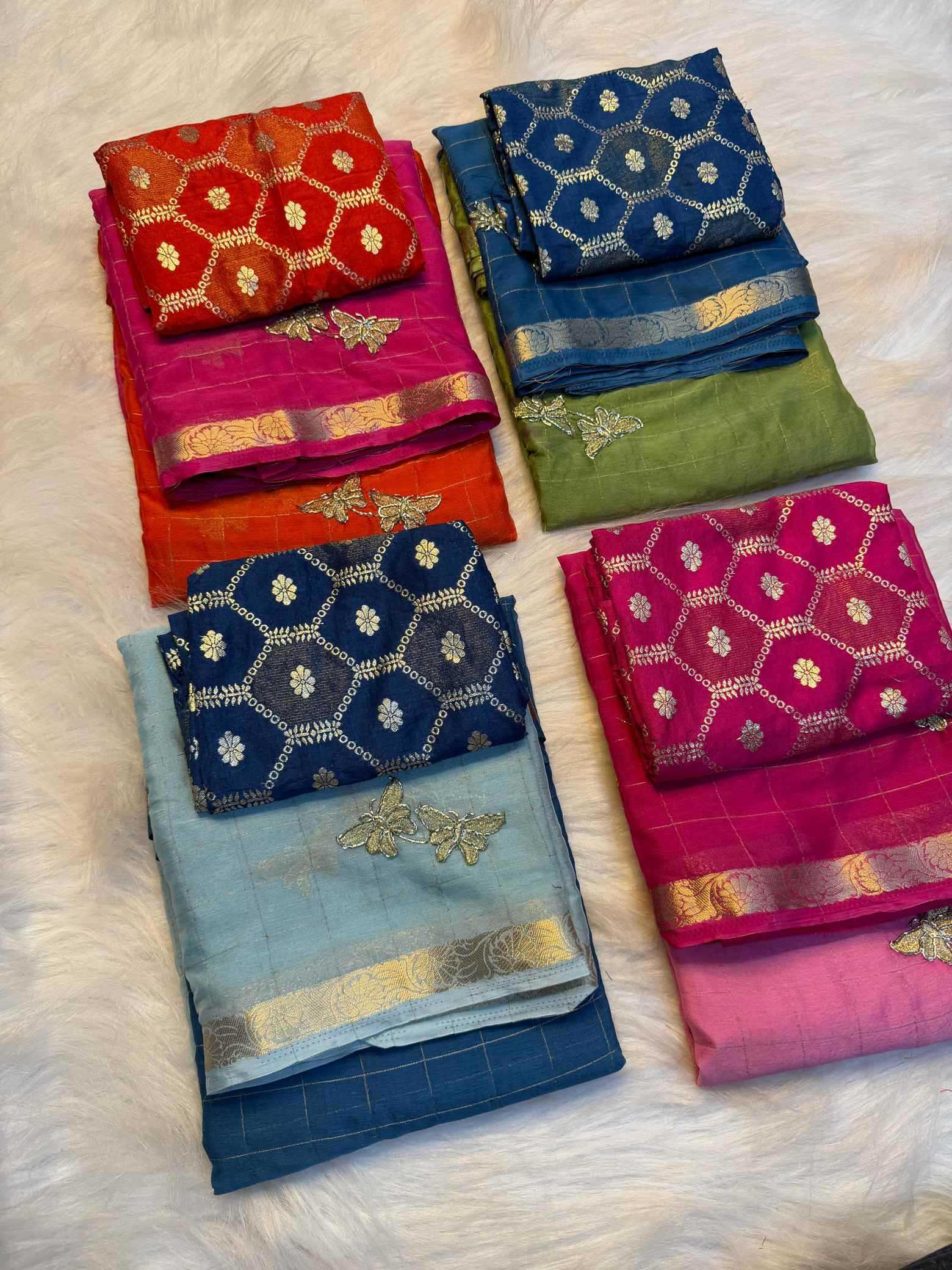Pure Viscos Designer Saree