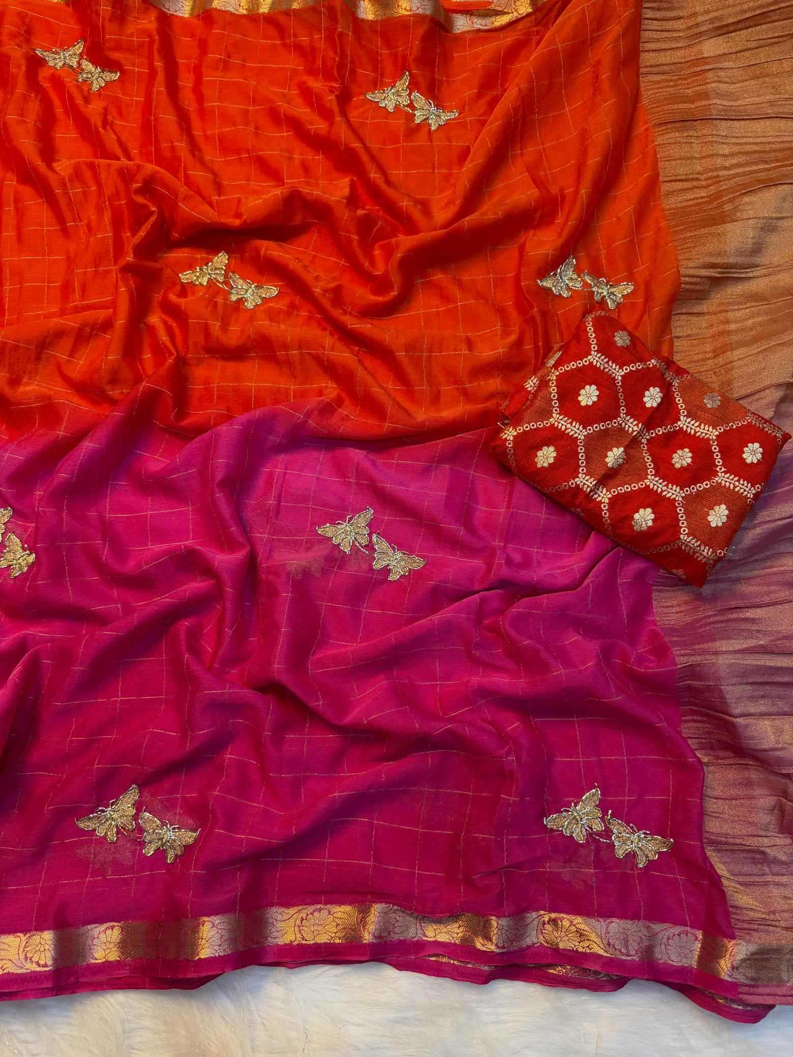 Pure Viscos Designer Saree