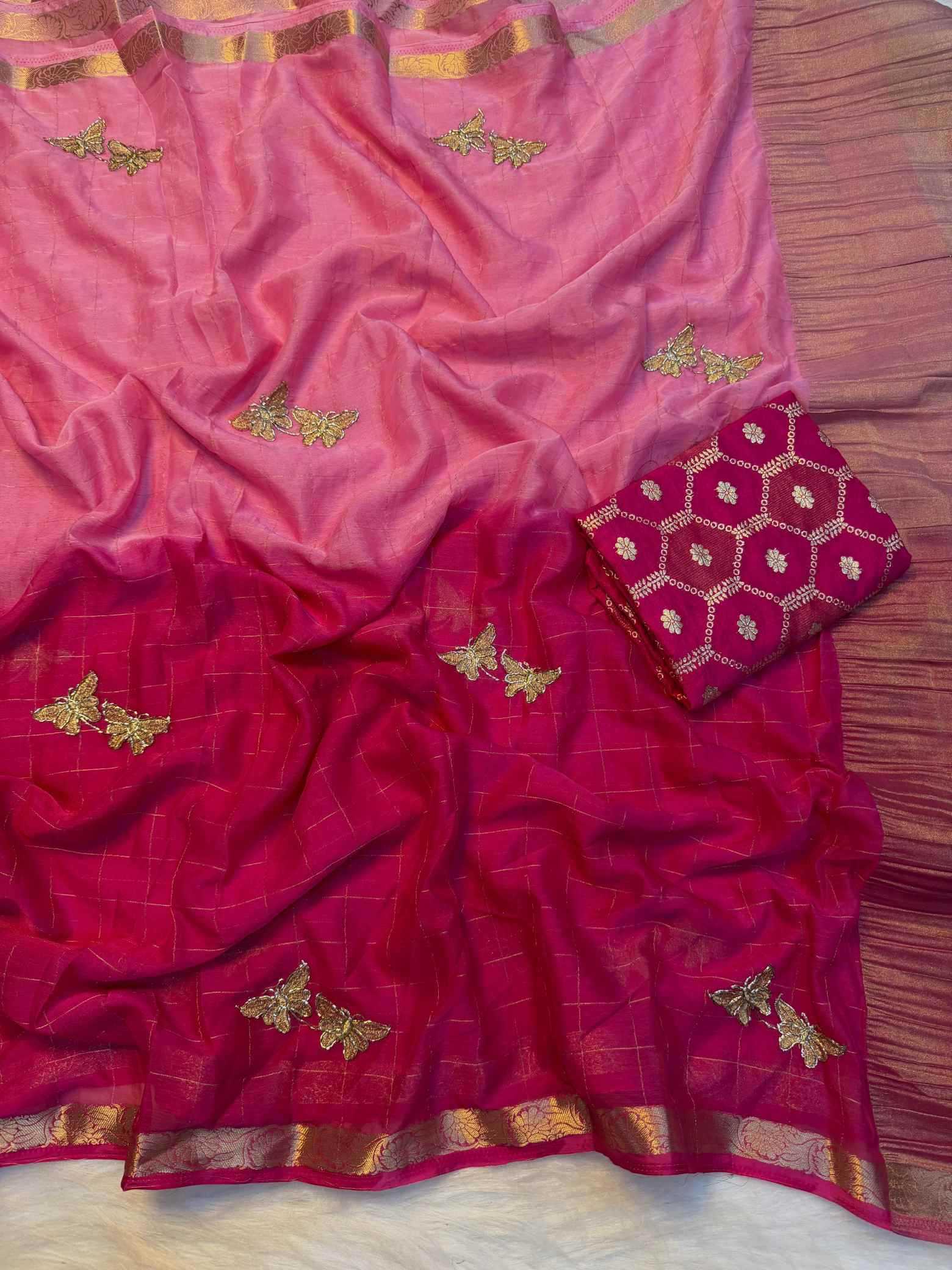 Pure Viscos Designer Saree