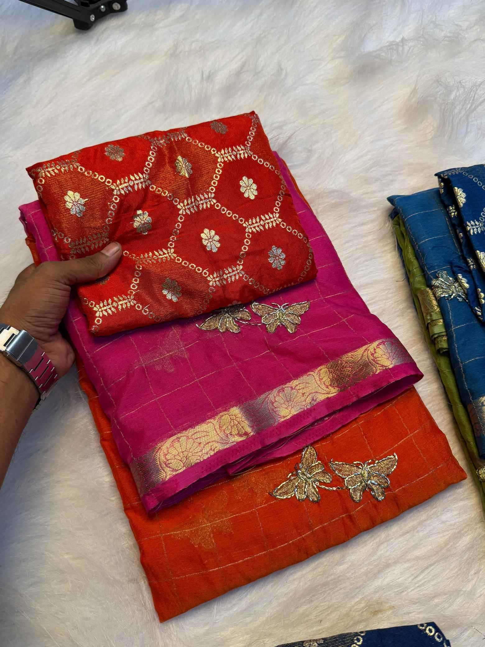 Pure Viscos Designer Saree