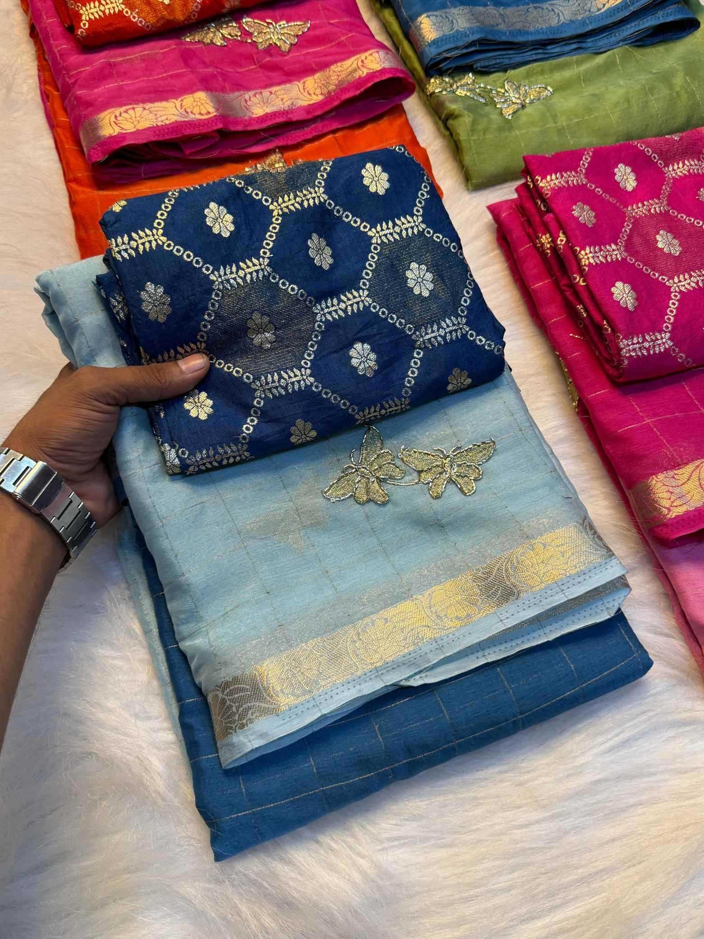 Pure Viscos Designer Saree