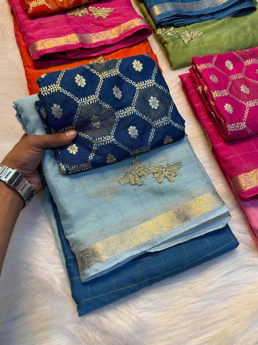 Pure Viscos Designer Saree