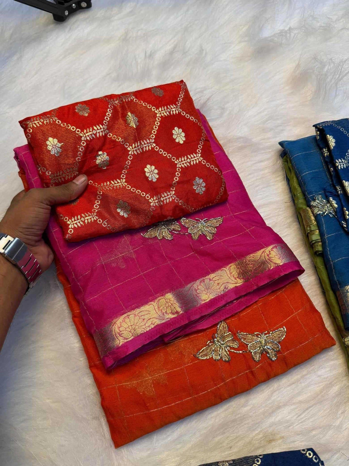 Pure Viscos Designer Saree