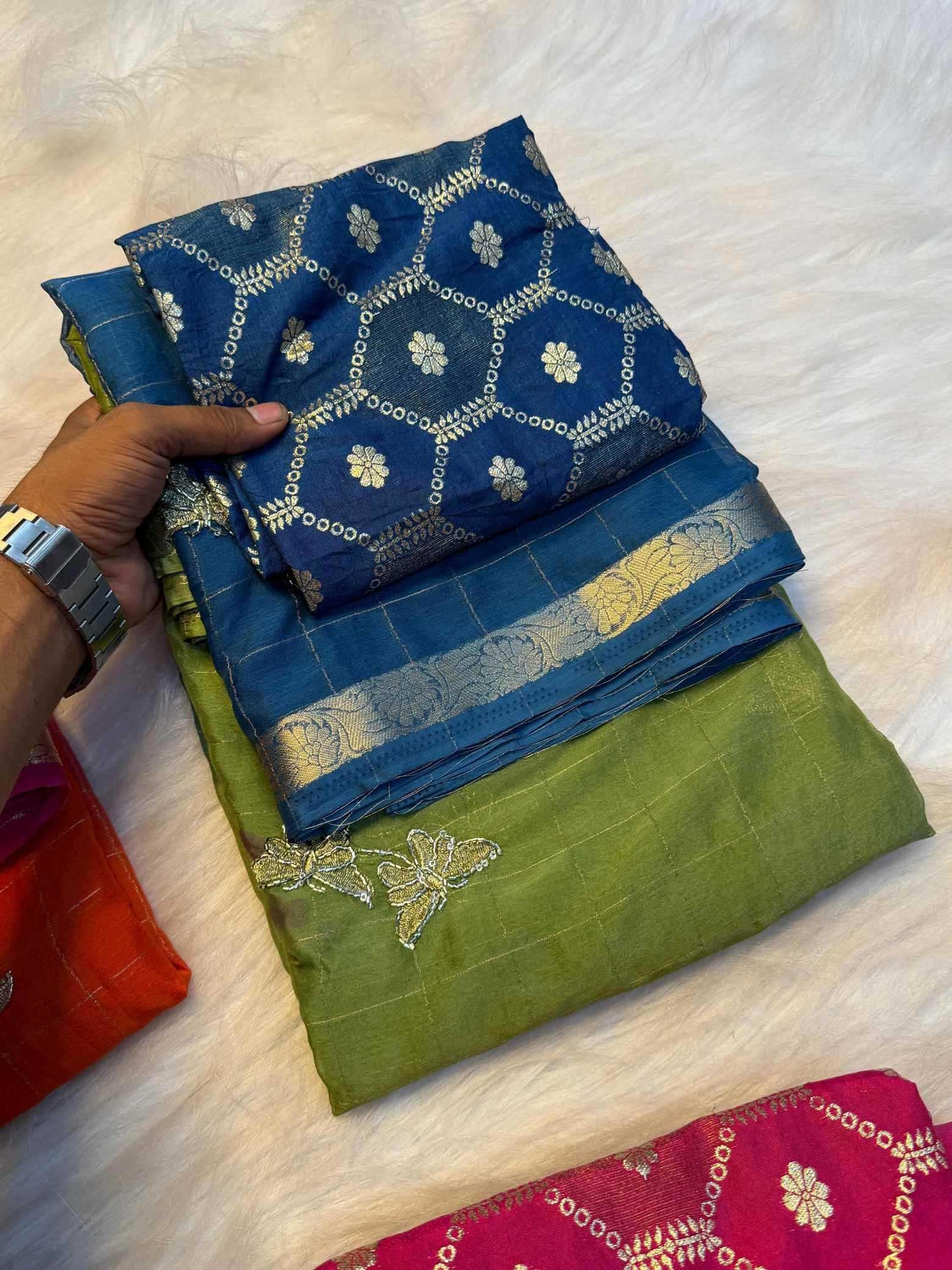 Pure Viscos Designer Saree