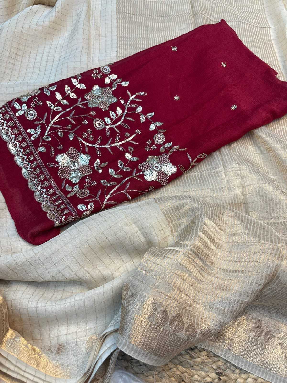 Blouse Georgette Viscose Saree