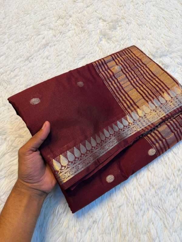 Crepe Silk Butta Saree
