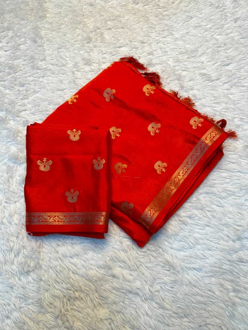 Chocolate Viscose Designer Saree