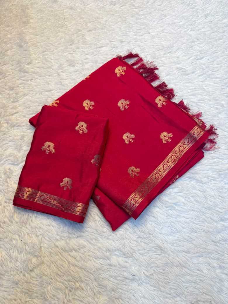 Chocolate Viscose Designer Saree