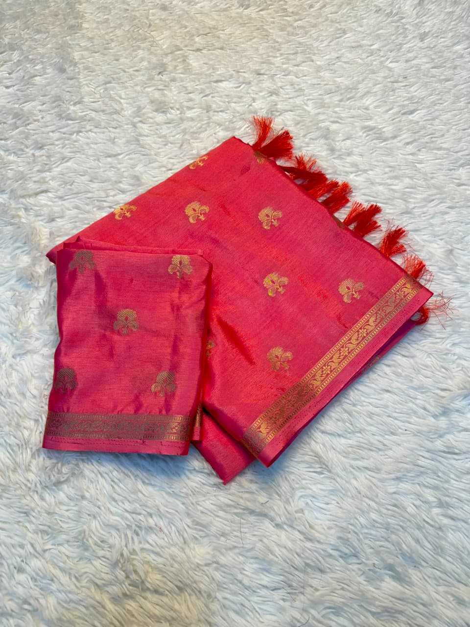 Chocolate Viscose Designer Saree