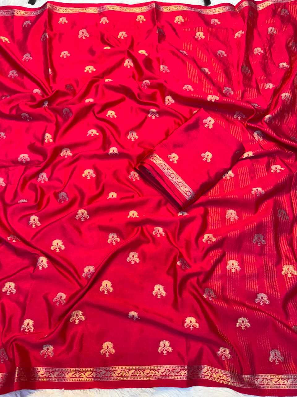 Chocolate Viscose Designer Saree