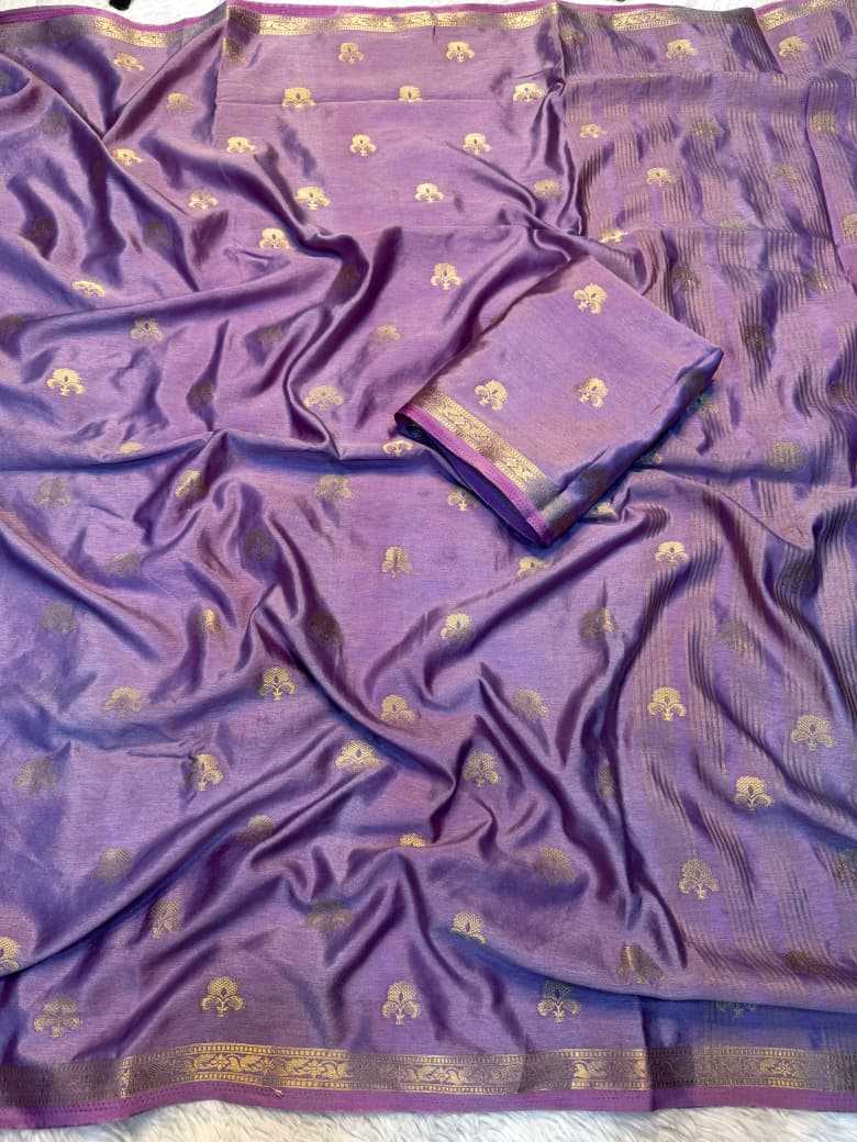 Chocolate Viscose Designer Saree