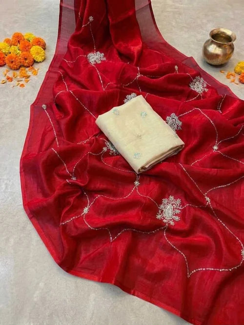 Conc Space Silk Party Wear Saree